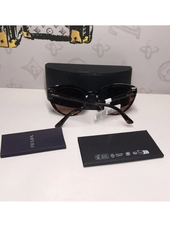 New Authentic Prada SPR 02V-F 2AU-6S1 Women’s Sunglasses – Tortoise main image 5